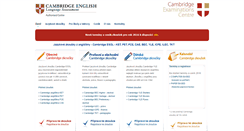 Desktop Screenshot of cambridge-zkousky.cz
